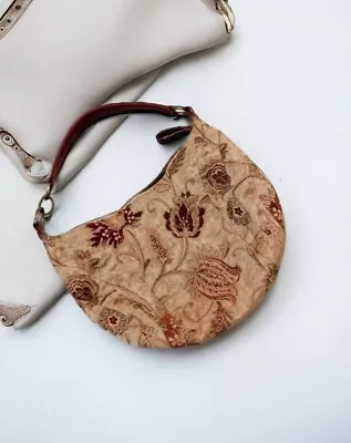 Maxx New York Handbag Embroidery Style Fabric 11x15  Purse Tote  • $10.95