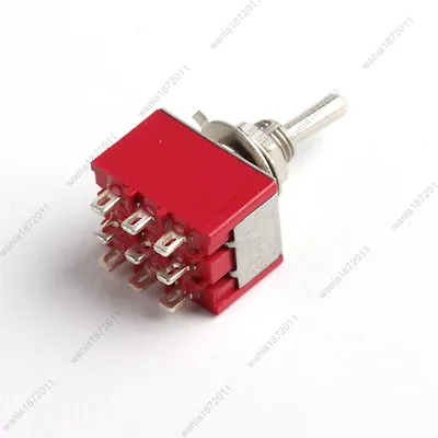 5×New Mini Toggle Switch 3PDT 2 Positions ON-ON 250V 2A 120V 5A High Quality • $5.99