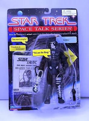 1995 STAR TREK Space Talk Series HUGH BORG Toy WORKS Action Fig Playmates MINT • $6.99