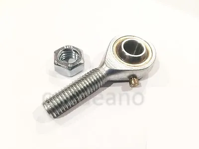 M10 10mm MALE LEFT HAND THREAD ROSE JOINT TRACK ROD END COMPLETE WITH LOCKNUT  • £4.95