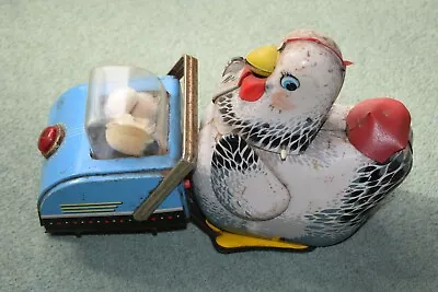 Vintage Hen & Chickens Tin Toy ME 603 Battery Operated READ DESCRIPTION Pre 1970 • £10.39