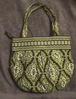 Vera Bradley Morgan Bag Cambridge Print Retired Blue Green Double Strap Cotton • $7.99