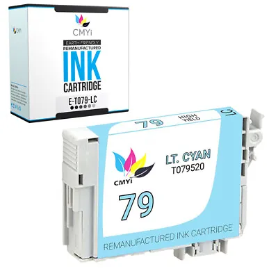 1PK Light Cyan 79 Replacement Ink For Epson T079 Fits Stylus Photo 1400 Artisan • $9.89