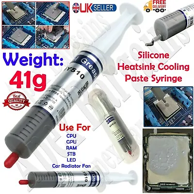 Silicone Thermal Heatsink Compound Cooling Paste Grease Syringe PC CPU Processor • £2.99