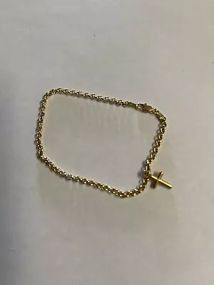 Ladies 9ct Yellow Gold Round Belcher Bracelet (Pre-Owned) Link • $195