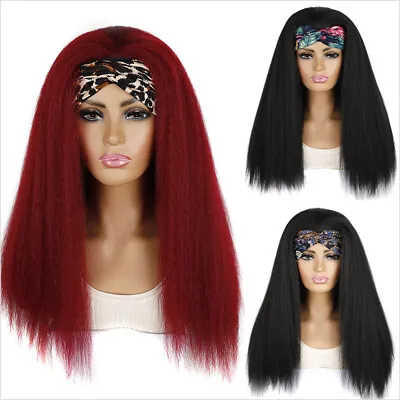Headscarf Style Hairband And Long Curly Wig Headcover • £19.99