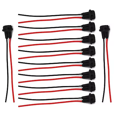 10Pcs T10 194 168 Wiring Harness Socket Extension For Pigtail Light • $7.89