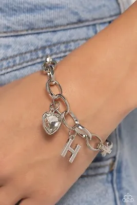 Initial Heart Bracelet Choose ABCDEHJKLMNRST Clasp Paparazzi • $6