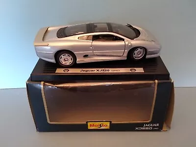 Maisto 1:24 Jaguar XJ220 (1992) Special Edition Silver Model Car Boxed No. 31907 • £16