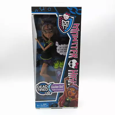 2012 Monster High Dead Tired Clawdeen Wolf Doll Mattel X4516 Nrfb • $119.97