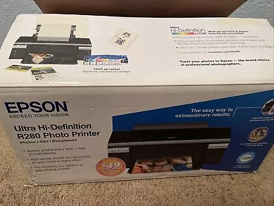 Epson Stylus Photo R280 Ultra High Definition Printer CD/DVD Tray New In Box • $176