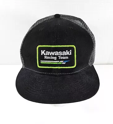 Kawasaki Racing Team Motorcycle Hat One Size Fits Most Mesh Trucker Snapback • $16.53