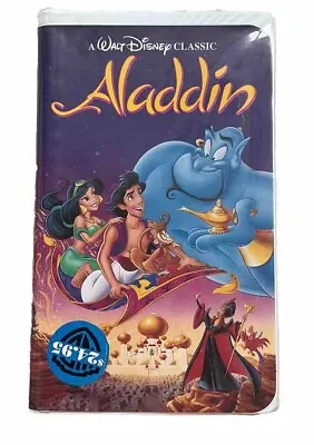 Walt Disney Aladdin VHS Tape VINTAGE Classic Clamshell RARE Black Diamond 💎  • $120