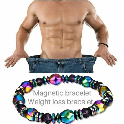 £3.49 • Buy Bio Magnetic Healing Therapy Bracelet Arthritis Hematite Weight Loss Pain Relief