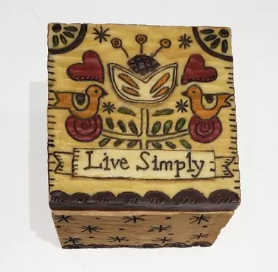 2008 Caribou Canyon LIVE SIMPLY Resin Trinket Box #17524 Demdaco • $15.97