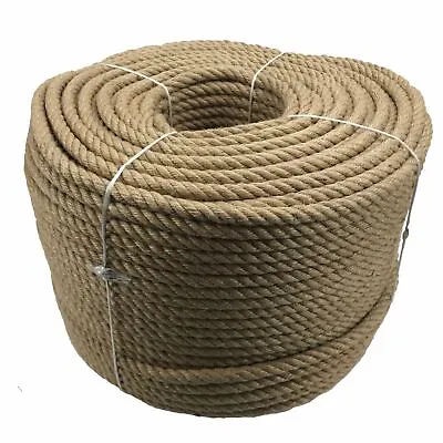 £385 • Buy 32mm Natural Jute Rope, Decking Garden Boating Sash Cord Crafts - Select Length