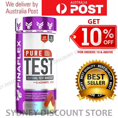 FinaFlex Pure Test 120 Caps Testo Booster Increase Strength And Endurance NEW • $37.91