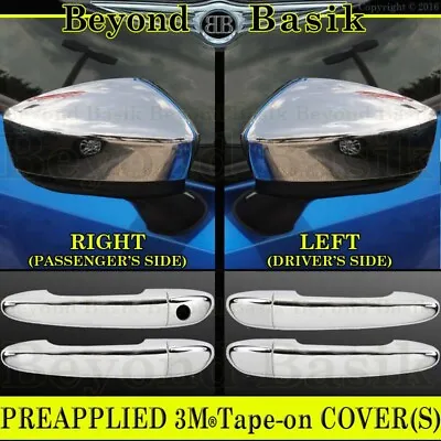 2014-2017 2018 Mazda 3 Chrome Door Handle COVERS NoSmartKeys+Mirror Overlays • $38.55