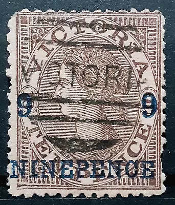 Victoria Australia Stamp 1871 9d On 10d Queen Victoria Scott # 125 Used • $0.99