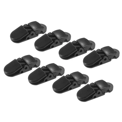 $7.20 • Buy 8 Pcs Tent Clips, Tarp Clamps Lock Grip For Awning Camping Canopy, Black