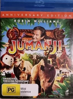 $15 • Buy Jumanji Blu Ray - Robin Williams (Region B, 1998) FREE POST