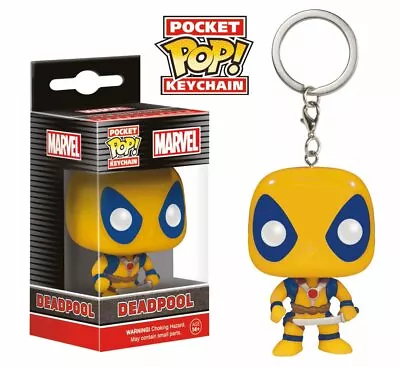 Marvel Comics Pocket POP! Vinyl Keychain Yellow Deadpool  • £10.99