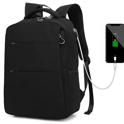 $38.89 • Buy Waterproof 15.6 Inch Laptop Backpack Men USB Charging Travel Women School Bag