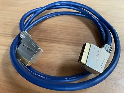 Cambridge Audio 2m Gold Plated Scart Lead .75 Ohm Double Screened • £4.99