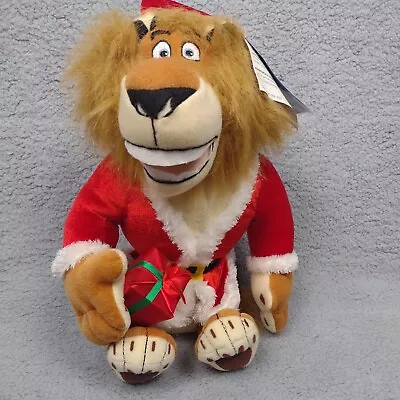 Merry Madagascar Santa Lion Alex Christmas 15  Plush New W/ Tags 2009 DreamWorks • $10.99