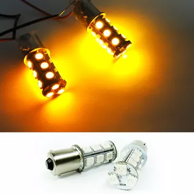 2x 18 SMD LED P21W 1156 7506 For TOYOTA Front Turn Signal Light Amber High Power • $11.98