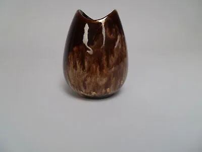 Mid-Century Jasba Keramik Ceramic Posy  Vase West Germany Brown And Gold 58219 • £9.99