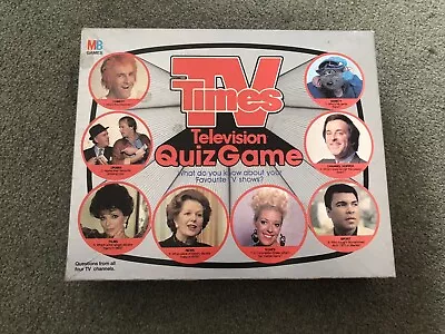 Vintage TV Times  Television Quiz Game - MB Games 1985 - Complete ❤️CHARITY  • £0.99