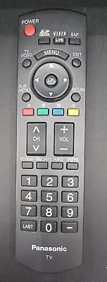 OEM Panasonic N2QAYB000221 Viera TV Remote Tested WORKS • $9.95