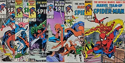 Official Index Of Marvel Team-Up 1-6 Set Featuring Spider-Man 1986 VF/NM • $39.99