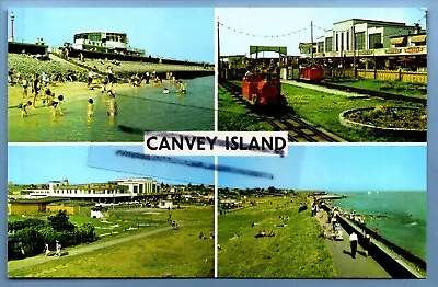 M/view Postcard Casino Sea Front Cafe Playground Canvey Island Essex Nr Southend • £1.49