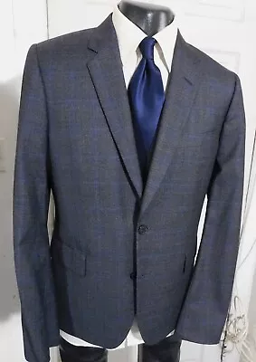 Paul Smith Size 42r Gray Plaid 2 Button Sportcoat & Vest • $75