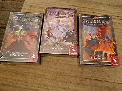 Talisman - The Sacred Pool / The Harbinger / The Firelands - 3x Expansions - New • £59.99