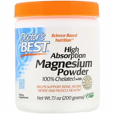 Doctor's Best High Absorption Magnesium Powder  Albion Minerals 7.1 Oz (200 G) • £26.08