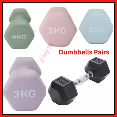 $14.99 • Buy Dumbbell Weights Pair Ladies Set Fitness Yoga Ladies Pilates Gym DIMOND SHAPE