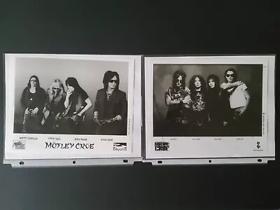 Motley Crue Original Press Photo 8 X 10 Glossy 1994 Set Of 2 Elektra rare Find • $50