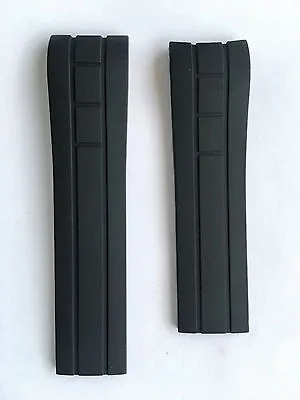 Original MIDO Multifort M005417A / M005430A Black Rubber 22mm Watch Band Strap • $58