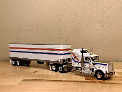 DCP 1/64 Kenworth W900A  Aerodyne Vintage Style Trailer Semi Truck Farm Toy • $99.95