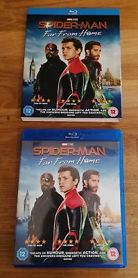 BLU-RAY - Spider-Man Far From Home Blu-Ray & Sleeve Marvel MCU Tom Holland 2019 • £4