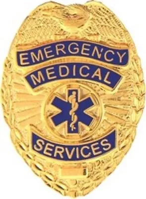 Emergency Medical Services Badge Ems Gold Badge Pin • $24.99