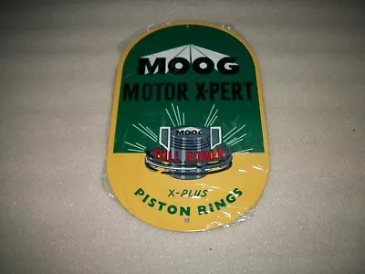 REPRODUCTION VINTAGE MOOG PISTON RINGS  12   14ga. Steel Sign • $59.95