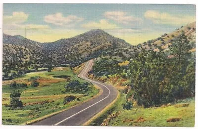 ALBUQUERQUE NM Postcard ROUTE 66 To Mrs. Studebaker BLUFFTON IN/INDIANA 1948 • $7.95