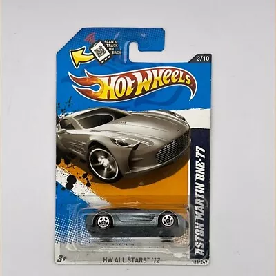 Aston Martin One-77 HOT WHEELS All Stars 2012 Silver With Redline Tires • $1.24
