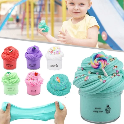 $7.29 • Buy Mud Fluffy Slime Cotton Candy Mud Floam Cloud Putty Stress Relief Kids Toy