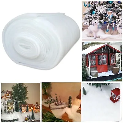 Artificial Fake Snow Blanket For Christmas Village Nativity Crafts Xmas Arts • £4.20