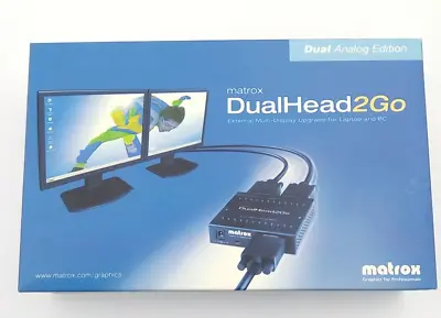 Matrox DualHead2Go Dual Display Splitter MGI D2G-A2A-AJ Sealed • $89.99